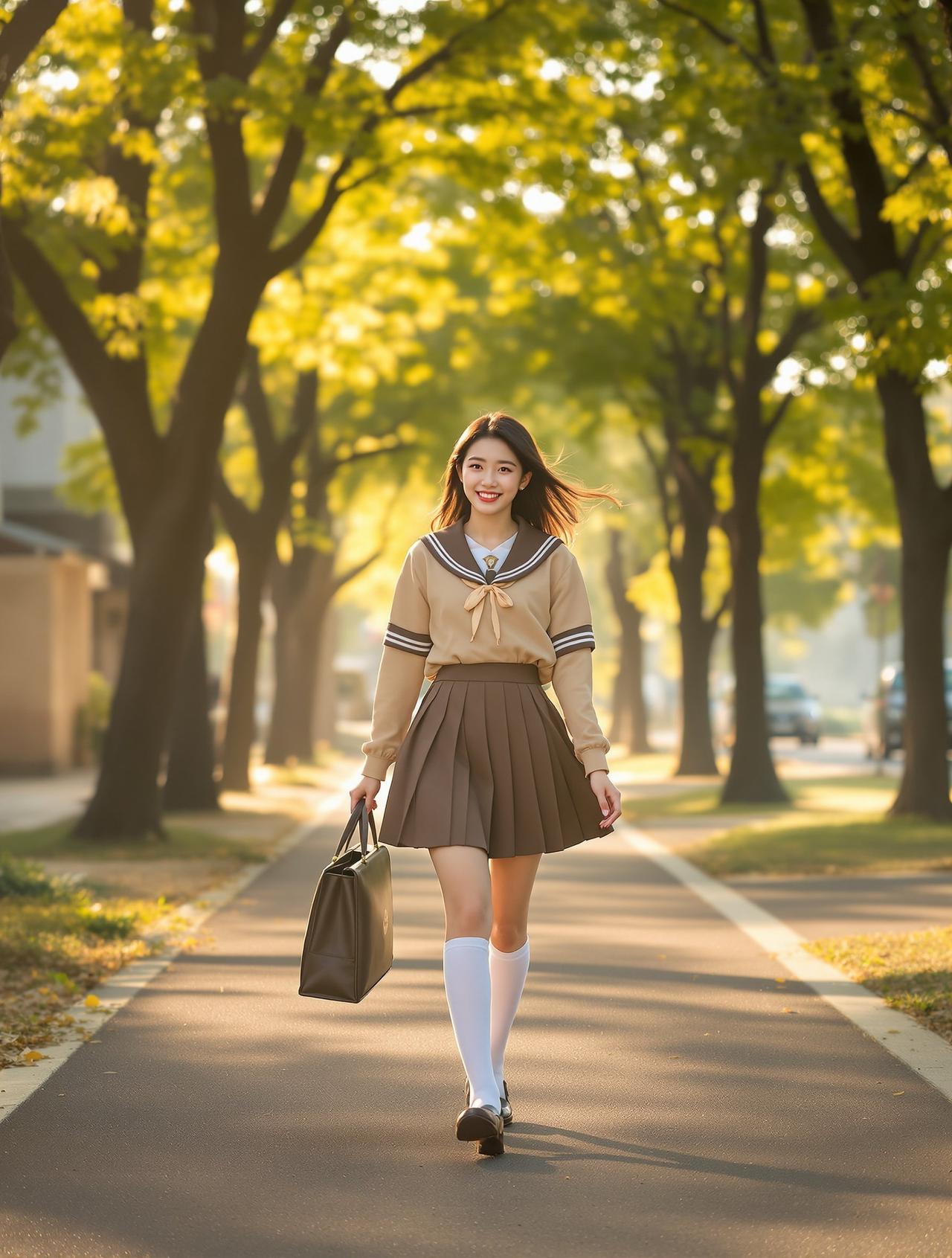 放学路上 - 苏婉儿 - cos图JK制服写真